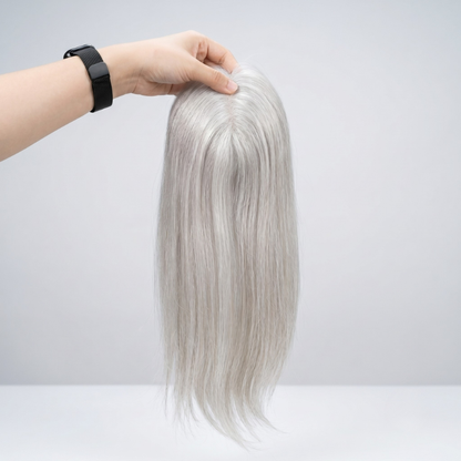 4" x 5" Virgin Remy Human Hair Topper – Silk Base Premium Volume Booster