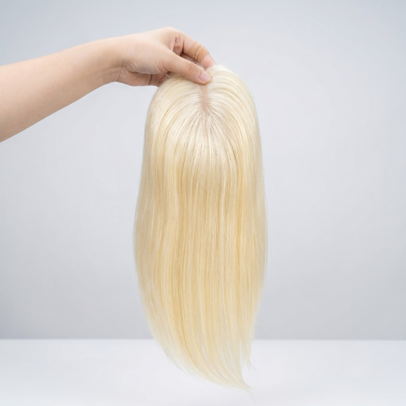 4" x 5" Virgin Remy Human Hair Topper – Silk Base Premium Volume Booster