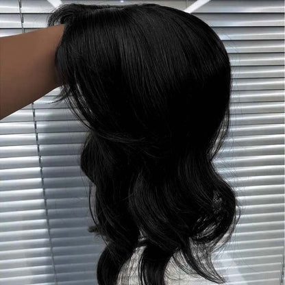 Beach Wave Human Long Hair Topper without Bangs