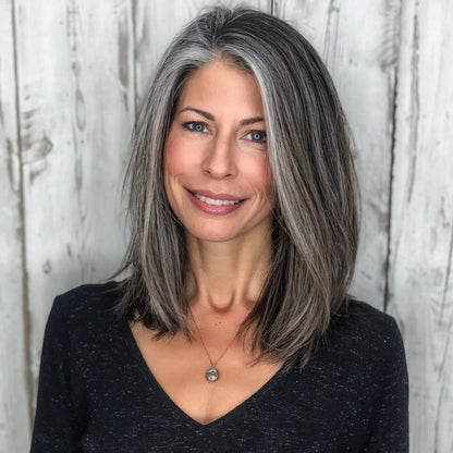 Breathable Straight Hair Topper-For Natural Coverage of Thinning Hair