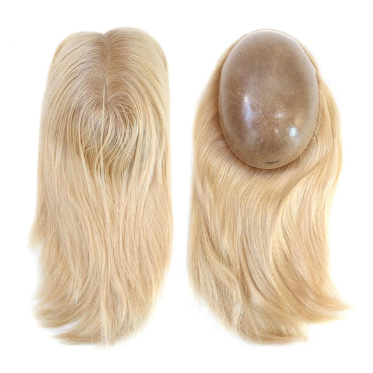 7X9'' Injected Full Thin Skin Base Human Hair Toppers for Women