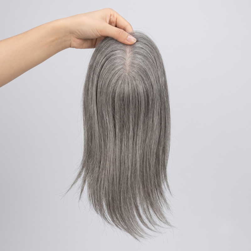 4" x 5" Virgin Remy Human Hair Topper – Silk Base Premium Volume Booster