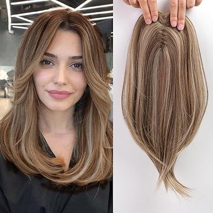 Best Natural Straight Hair Topper For Women With Thinning Hair