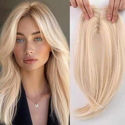 Best Natural Straight Hair Topper For Women With Thinning Hair