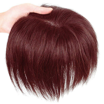 7*10cm Grey Natural Hair Topper for Women Cover and Add Hair Volume for Thinning Hair