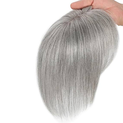 9*9cm Base Silver Full Hand tied Mono Base 100% Virgin Remy Hair Topper