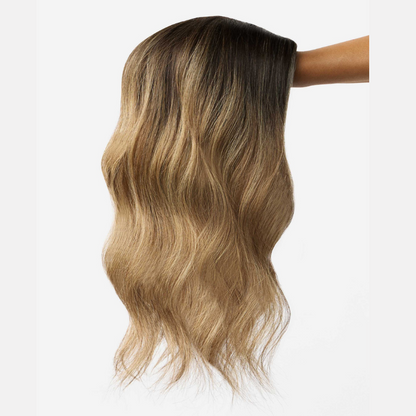 Ombre Balayage Human Hair Topper Without Bangs