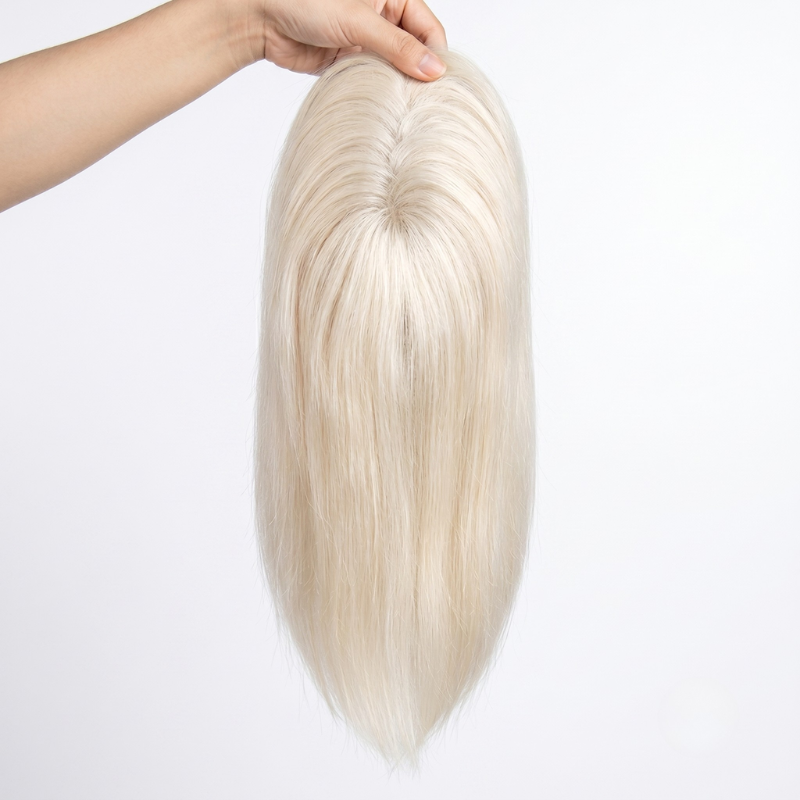 4" x 5" Virgin Remy Human Hair Topper – Silk Base Premium Volume Booster