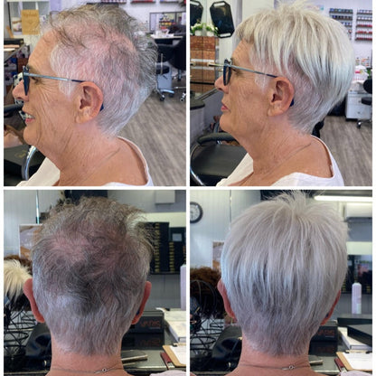 High-quality  Breathable&Natural Short Hair Topper For Women With Thinning Hair