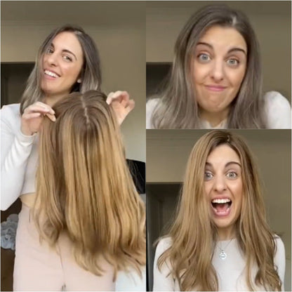 🔥Hot Sale🔥 Natural Wavy Hair Topper For  Women