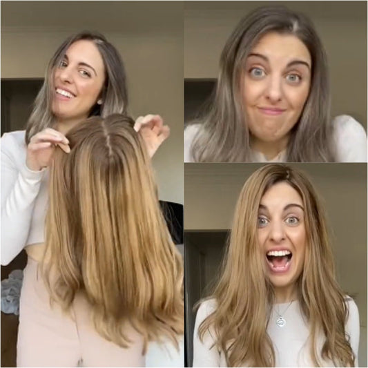 🔥Hot Sale🔥 Natural Wavy Hair Topper For  Women