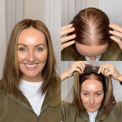 🔥2025 Hot Sale🔥 Natural Straight Hair Topper for Women