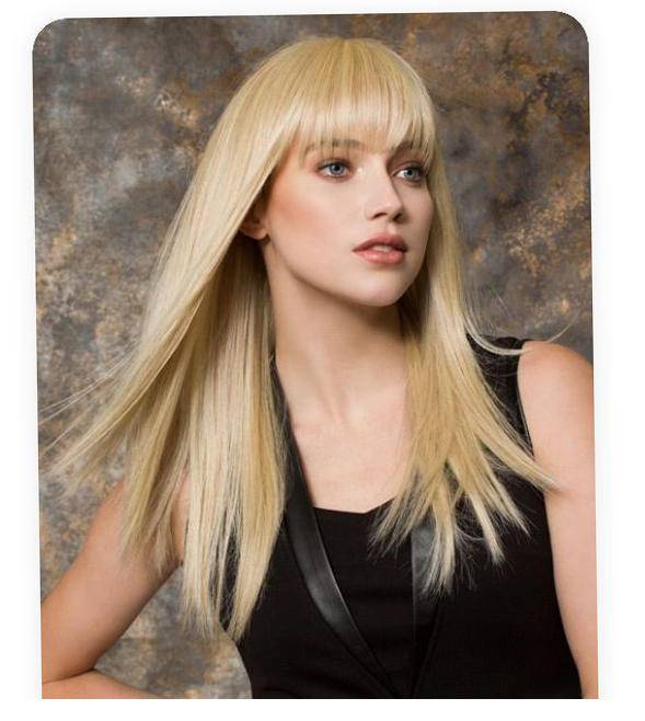 Silk Base Straight Hair Topper With Bangs For Thinning Hair