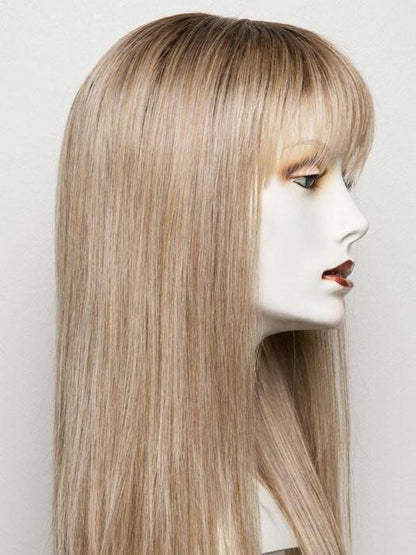Silk Base Straight Hair Topper With Bangs For Thinning Hair