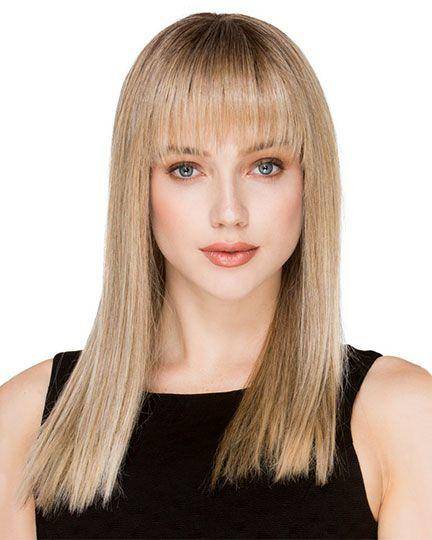 Silk Base Straight Hair Topper With Bangs For Thinning Hair