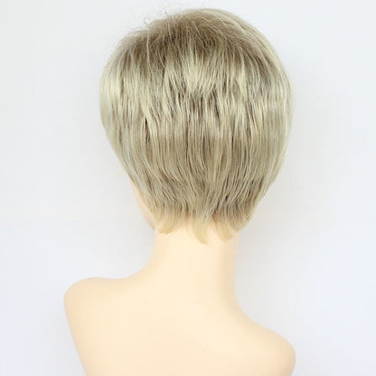 Blonde High Quality Short Wigs for Women Pixie Cut Wigs Natural Layered Hair