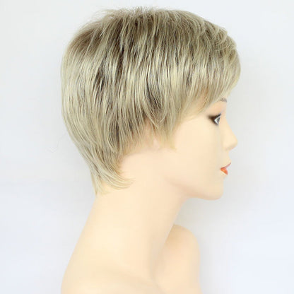 Blonde High Quality Short Wigs for Women Pixie Cut Wigs Natural Layered Hair
