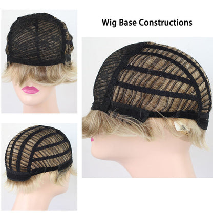 Blonde High Quality Short Wigs for Women Pixie Cut Wigs Natural Layered Hair