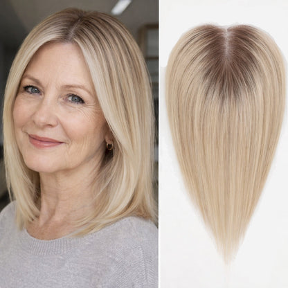 Instant Crown Volume Invisible Hair Topper – Seamless Coverage for Thinning Hair