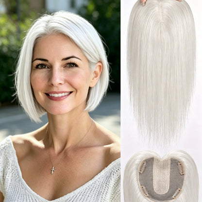 Instant Crown Volume Invisible Hair Topper – Seamless Coverage for Thinning Hair