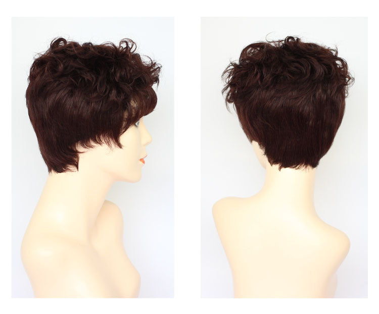 Fashion Wavy Curly Human Hair Wigs for Women