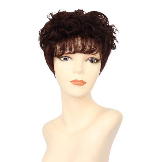 Fashion Wavy Curly Human Hair Wigs for Women