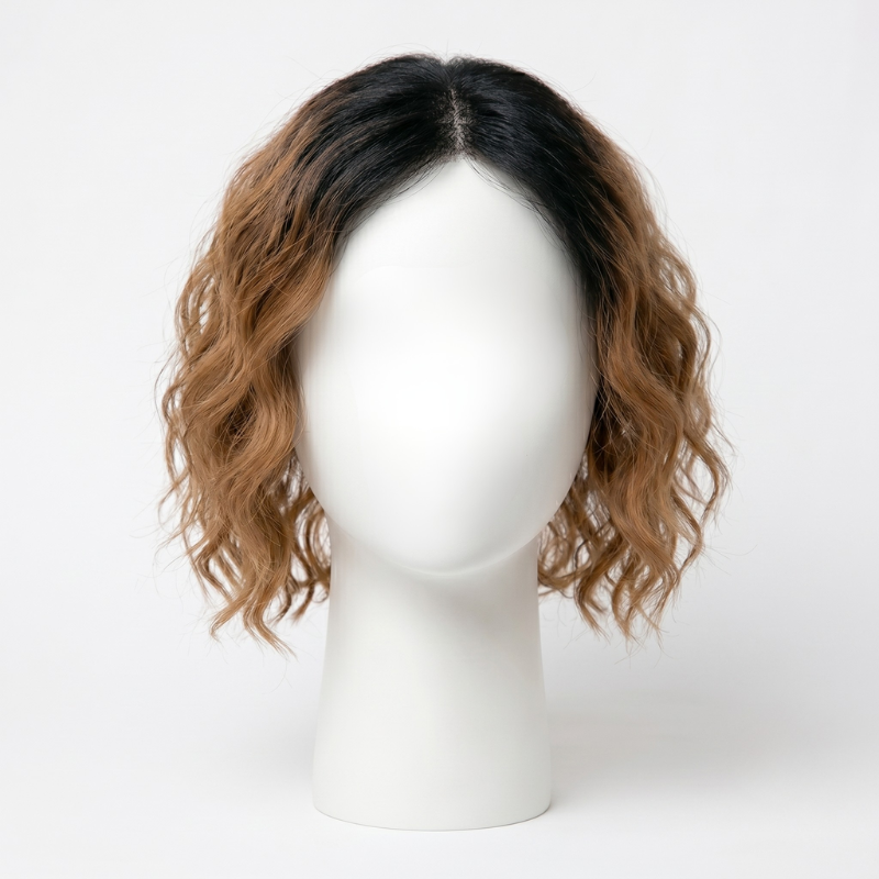 4" x 5" Premium Curly Mono Base Hair Toppers Human Hair for Women