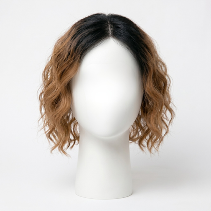 4" x 5" Premium Curly Mono Base Hair Toppers Human Hair for Women