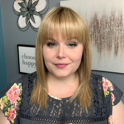 Hot Sale Breathable&Comfortable Hair Topper with Bangs for Women
