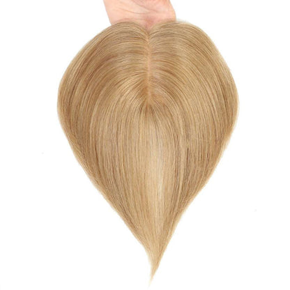 9*9cm Base Silver Full Hand tied Mono Base 100% Virgin Remy Hair Topper