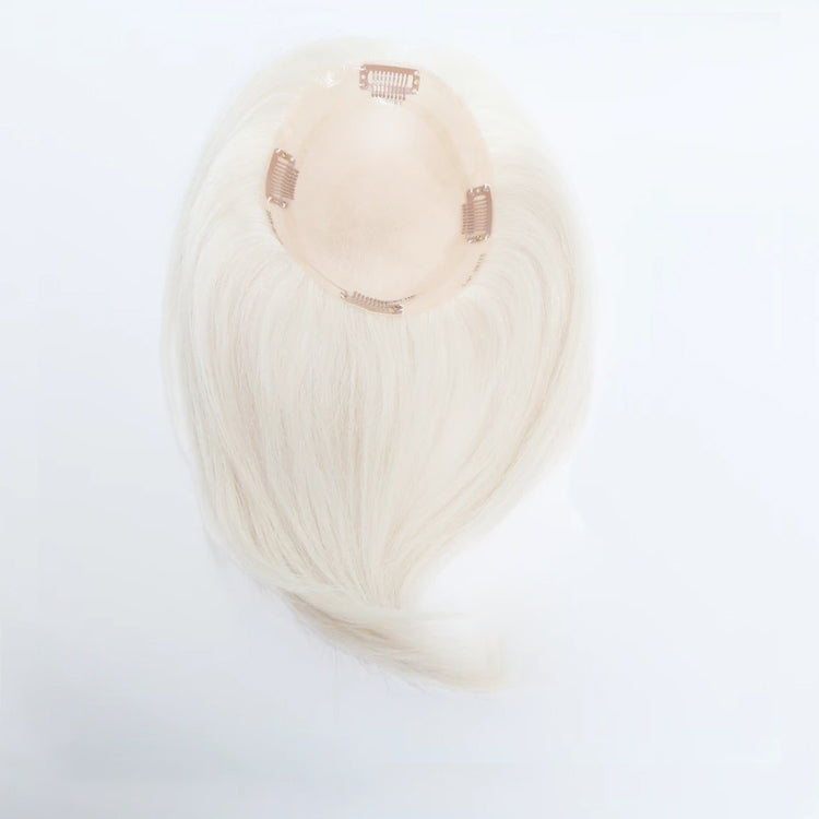 7*10cm Grey Natural Hair Topper for Women Cover and Add Hair Volume for Thinning Hair