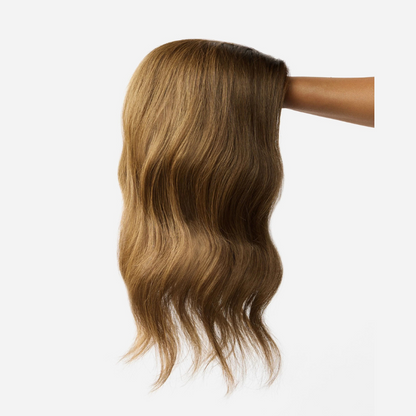 3*6 inches Straight Hair Toppers With Root 100% Remy Human Hair Topper With Bangs