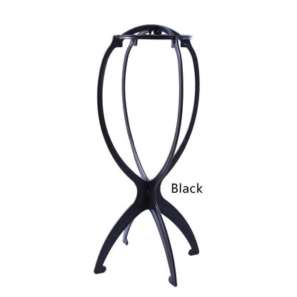 1PC Colorful Ajustable Wig Stands Plastic Hat Display 17x34Cm Portable Folding Wig Stand