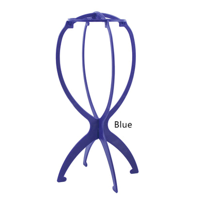 1PC Colorful Ajustable Wig Stands Plastic Hat Display 17x34Cm Portable Folding Wig Stand