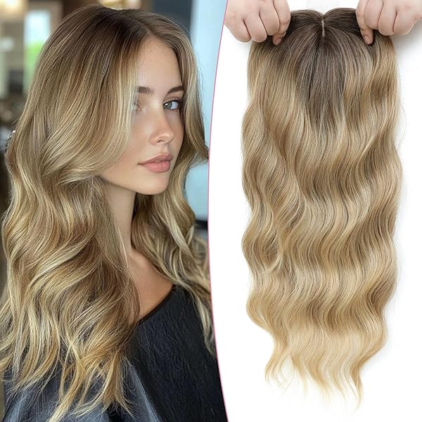 Premium Wavy Hair Topper for Thinning Hair – Natural Looking Voluminous Human Hair