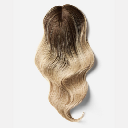 Ombre Balayage Human Hair Topper Without Bangs