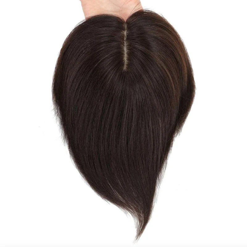 7*10cm Grey Natural Hair Topper for Women Cover and Add Hair Volume for Thinning Hair