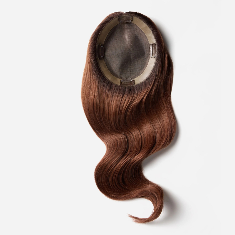 3*6 inches Straight Hair Toppers With Root 100% Remy Human Hair Topper With Bangs