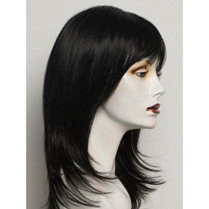 18-24 Inch 4 Clips Natural Hair Toppers with Bangs for Women Adding Hair Volume