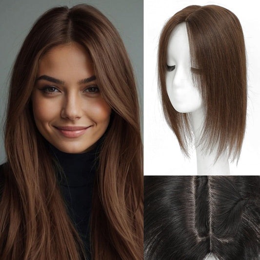 Best Natural Straight Hair Topper For Women With Thinning Hair