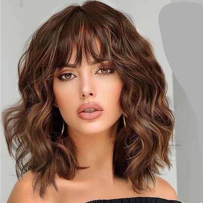 Hot Sale Premium Wavy Hair Topper With Bangs for Thinning Hair – Natural Looking Voluminous Human Hair