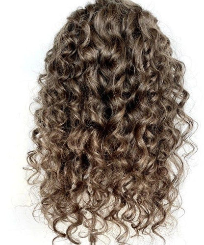 Short Fluffy Curly Clip in Hair Topper for Women