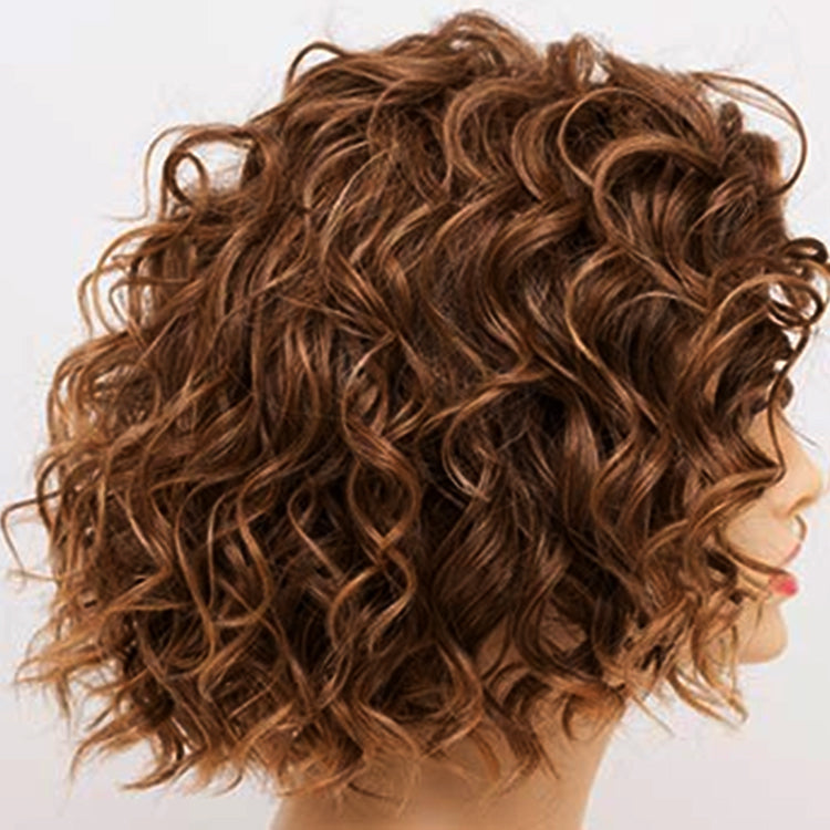 Short Fluffy Curly Clip in Hair Topper for Women