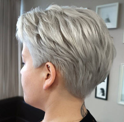 Seamless Pixie Cut Hair Topper — Volumizing Crown Hairpiece