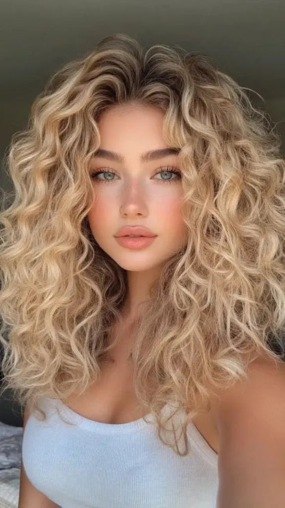 2025 New Curly Hair Toppers for Women with Thinning Hair-Cover Grays, Boost Volume - VIVACROWN