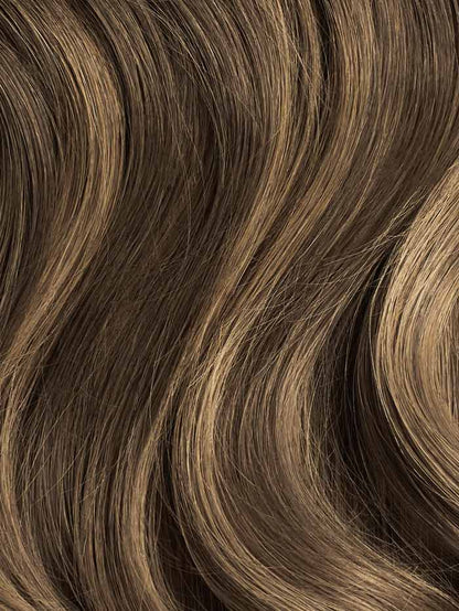 100% Human Hair Halo Extensions - Ash Brown Balayage