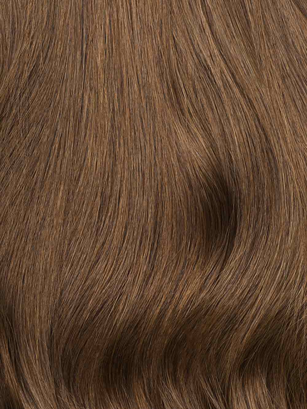 100% Human Hair Halo Extensions - Chestnut Brown