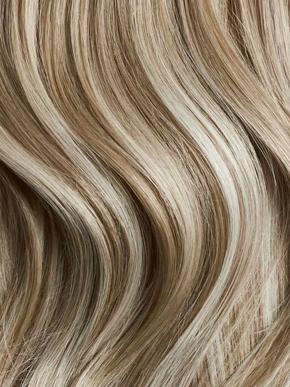 100% Human Hair Halo Extensions - Natural Blonde Balayage