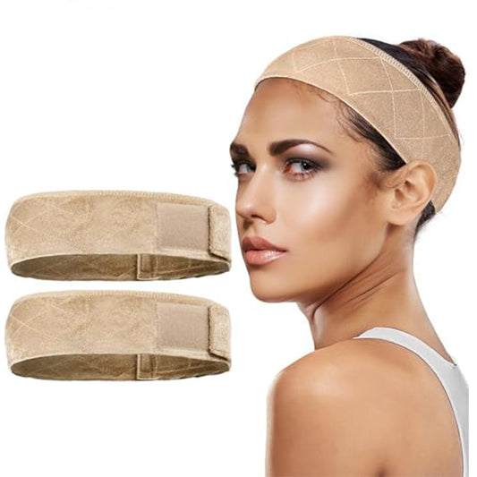 Wig Grip Hair Accessory for Keeping Wigs in Place, Adjustable Velcro Wig Headband with Elastic Bands
