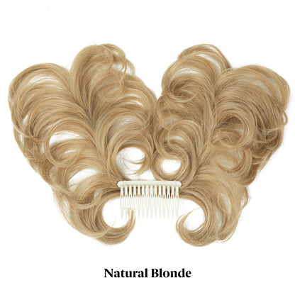 Effortless Elegance Side Comb Clip in Hair Bun Messy Bun Adjustable Styles
